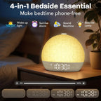 Dawnly 4-in-1: wake-up light, sunrise alarm, sound machine and bedside lamp